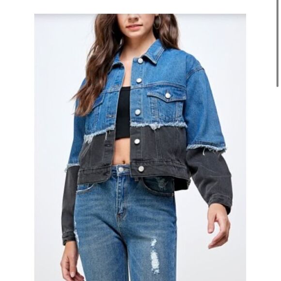NEW  80's Inspired Denim Jacket - Picture 1 of 5
